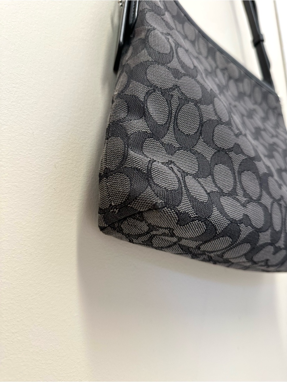 Coach Signature Jacquard Canvas Outline File Crossbody Bag - Picture 8 of 12